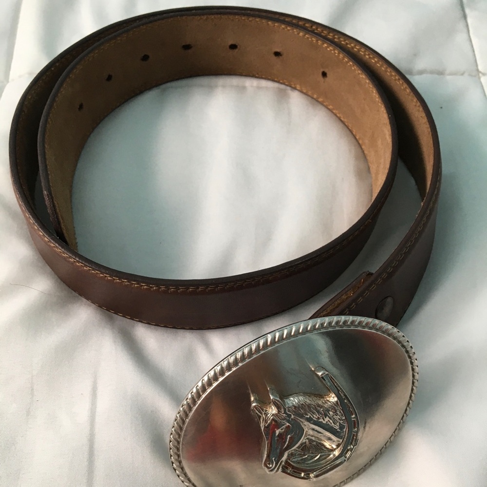 Leather belt